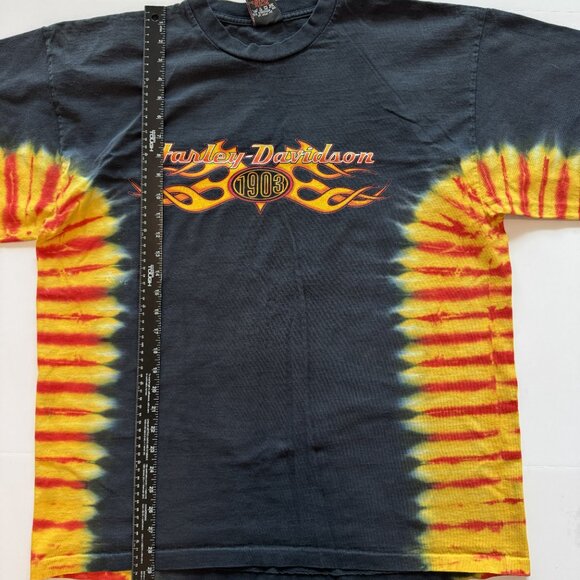 Vintage Y2K Harley Davidson 2003 Tie Dye Stone Mountain Georgia Size XL Tee - Picture 6 of 8